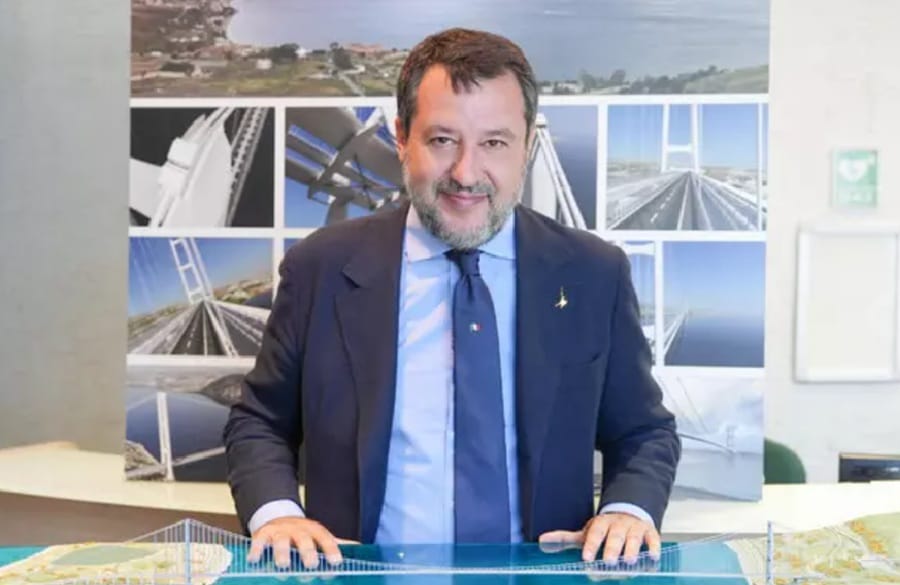 Salvini confident Messina bridge work will start in 2026